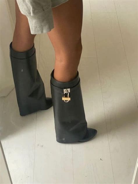 replica shark lock boots